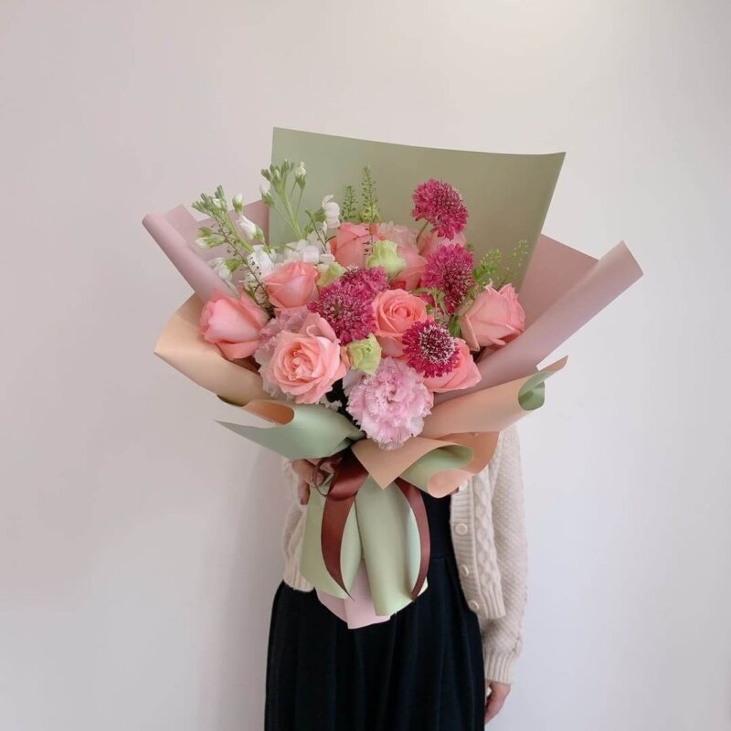 花束,玫瑰,粉色