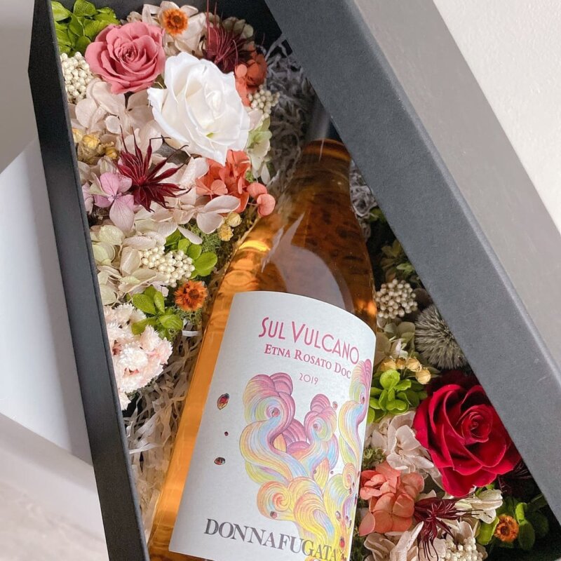 酒禮花盒－粉紅葡萄酒